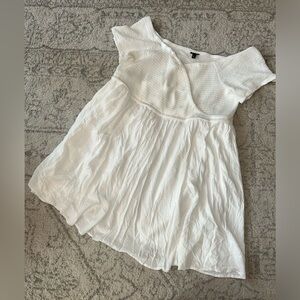 Torrid Summer White Dress Plus Sz 4X 4 Flowy